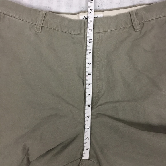 Columbia Shorts Mens 40W Active Outdoor Sportswear Olive Green Denim - Picture 8 of 11